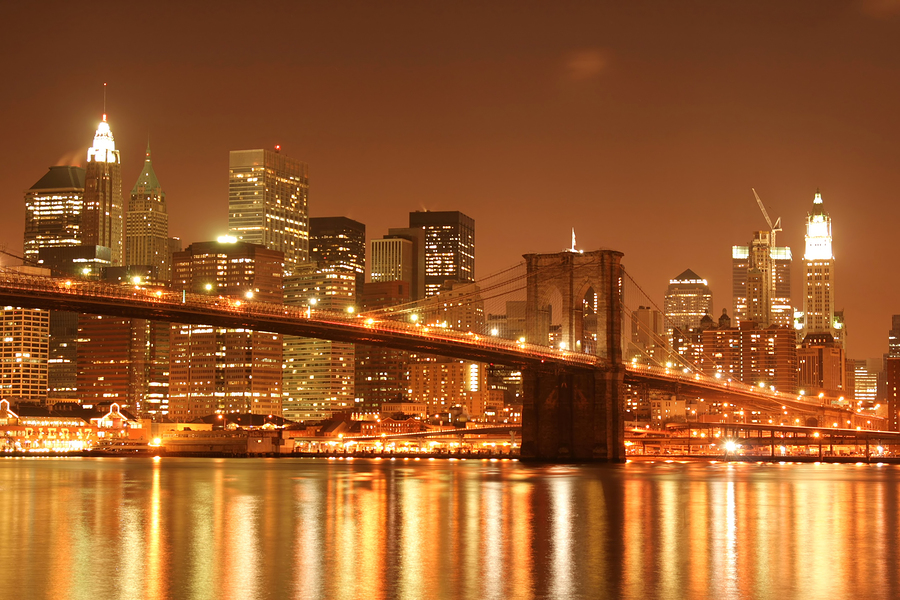 Brooklyn Bridge and Manhattan skyline